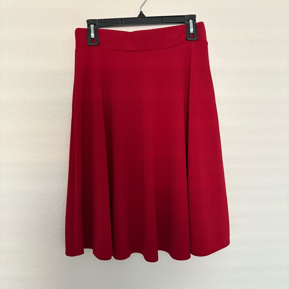 Elegant Red Women's Skirt